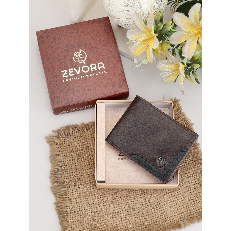 ZEVORA Textured Two Fold Wallet