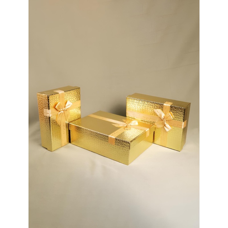 Art Street Set Of 3 Foldable Cardboard Flowers Printed Multipurpose Gift Packaging Box