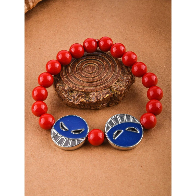 COMICSENSE Unisex One Piece Anime Ace Fire Fist Bracelet
