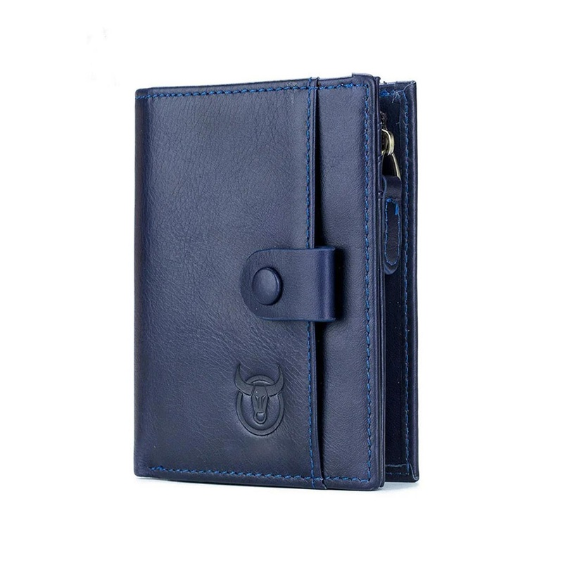 CONTACTS Men RFID Leather Two Fold Wallet