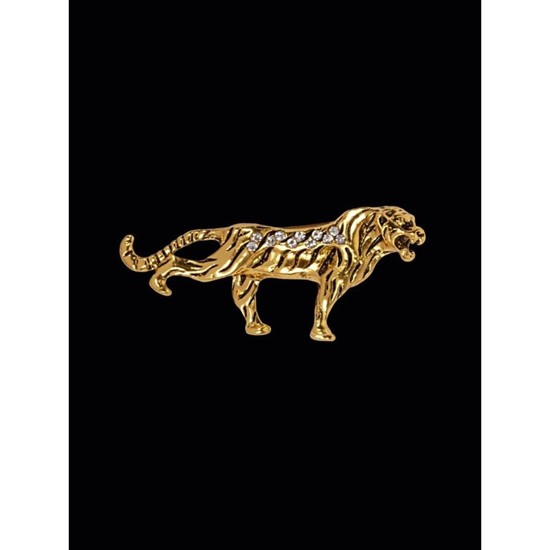 Curren Men Gold-Toned Plated Metal Brooch