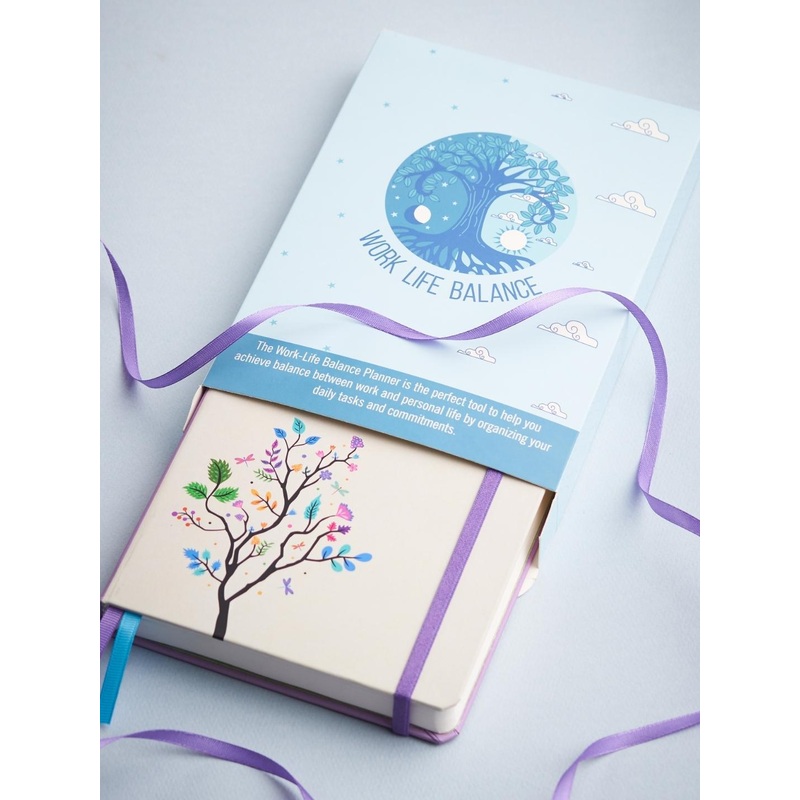Doodle Work Life Balance Planner Notebook 336 Pages A5