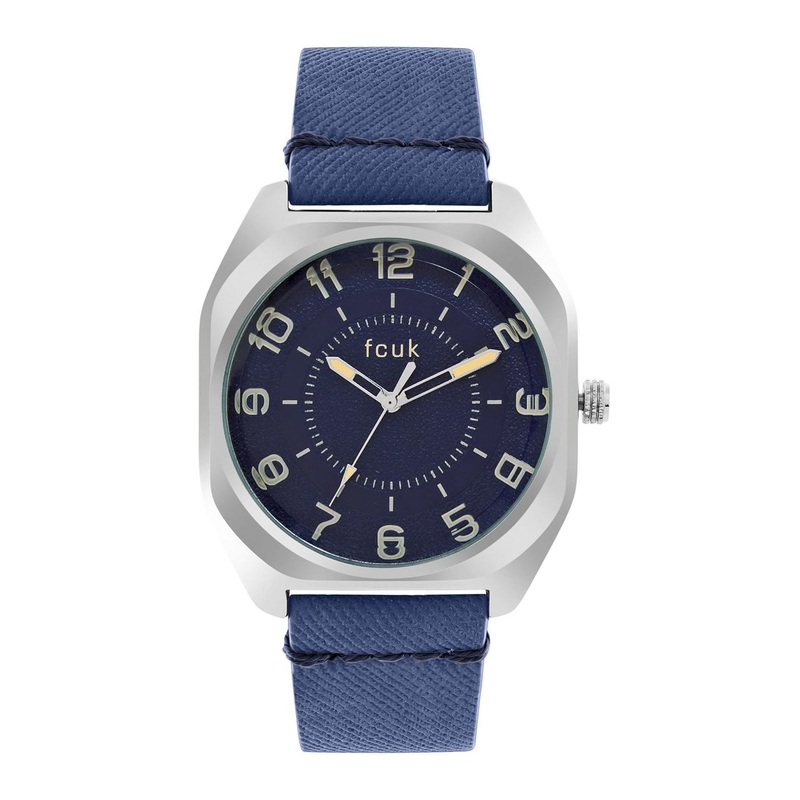 FCUK Men Leather Straps Analogue Watch FK00014F