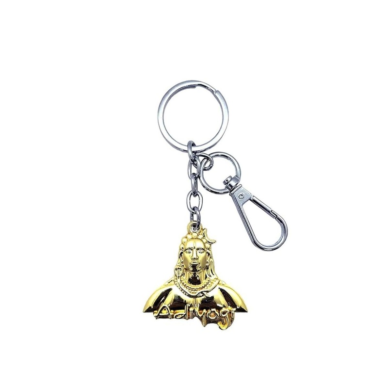 Get Fatang Textured Adiyogi Lord Shiva Dual Sided Key Chain