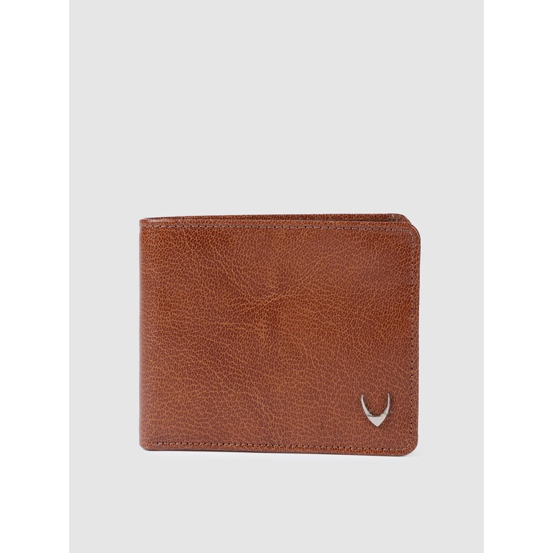 Hidesign Men Tan Brown Leather Two Fold Wallet