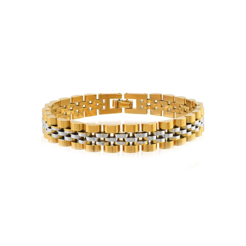 MEMOIR Men Brass Gold-Plated Wraparound Bracelet
