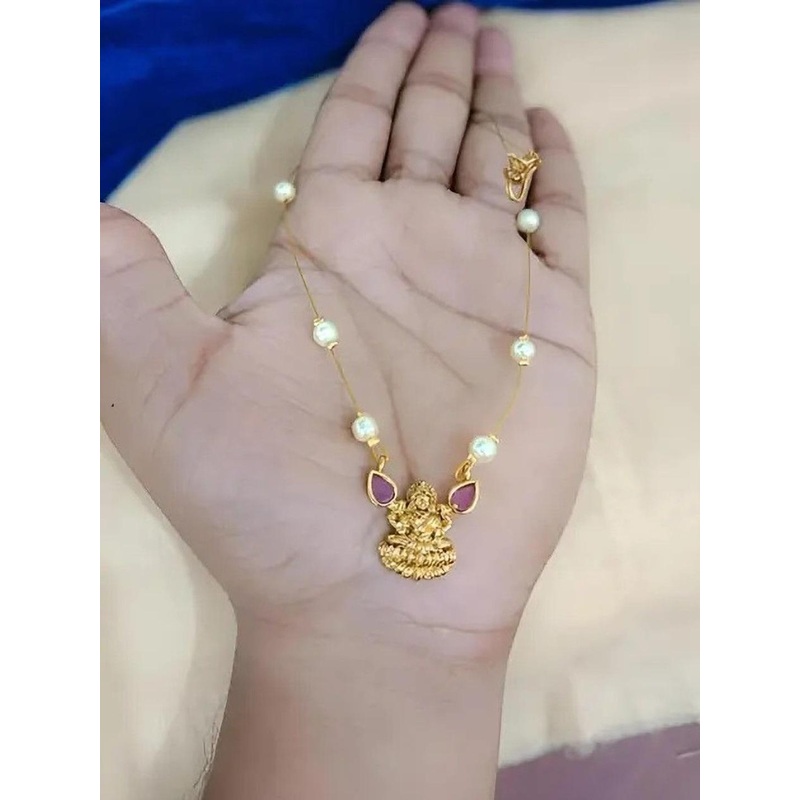 Nens Jwl Unisex Gold-Plated Zircon Alloy  Necklace