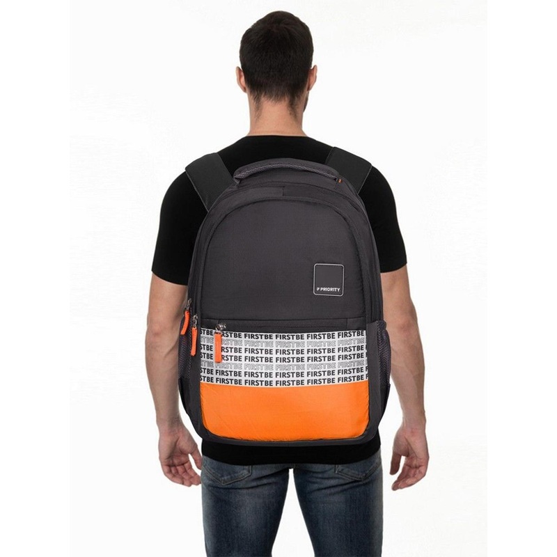Priority Unisex Typography Printed College Backpack