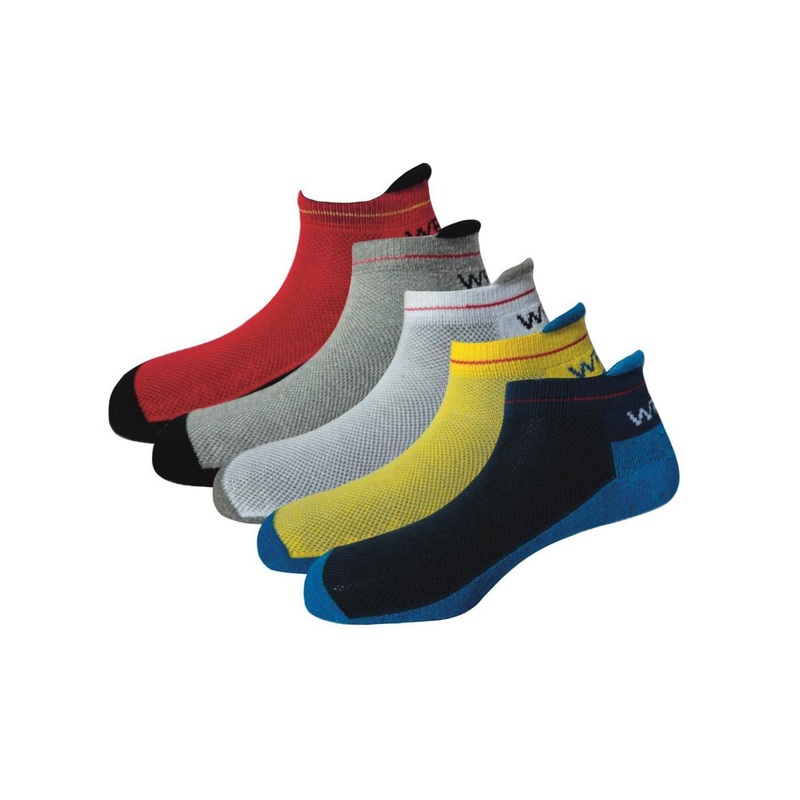 WROGN Pack Of 5 Striped Ankle-Length Sports Socks