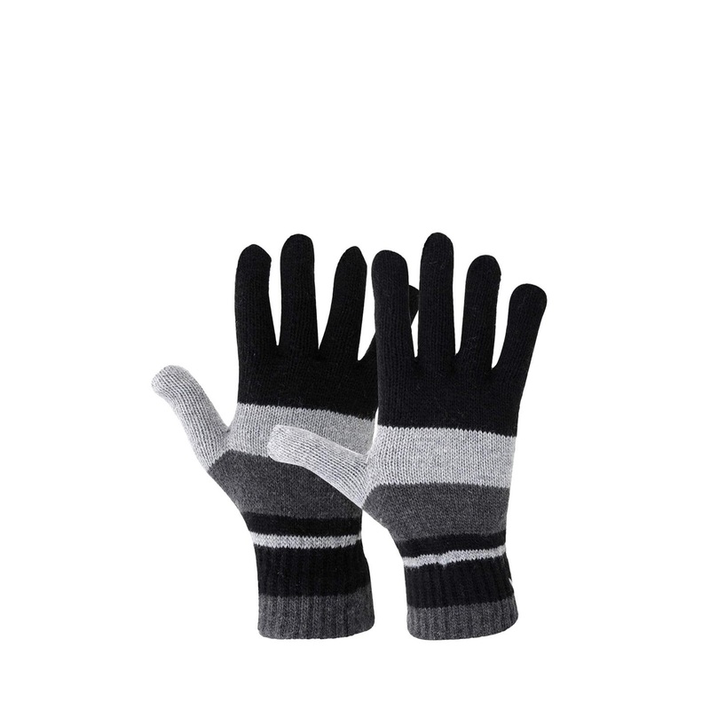 Zacharias Men Wool Striped Winter Gloves