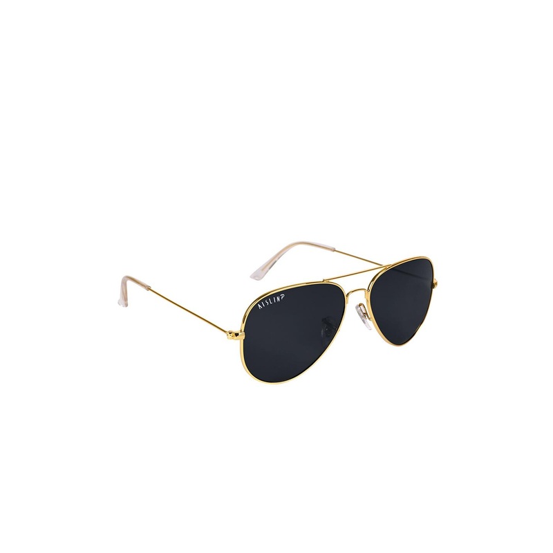 AISLIN Unisex Aviator Sunglasses with Polarised Lens ES_13096-95-AS-3025P-BLK-GLD-AV