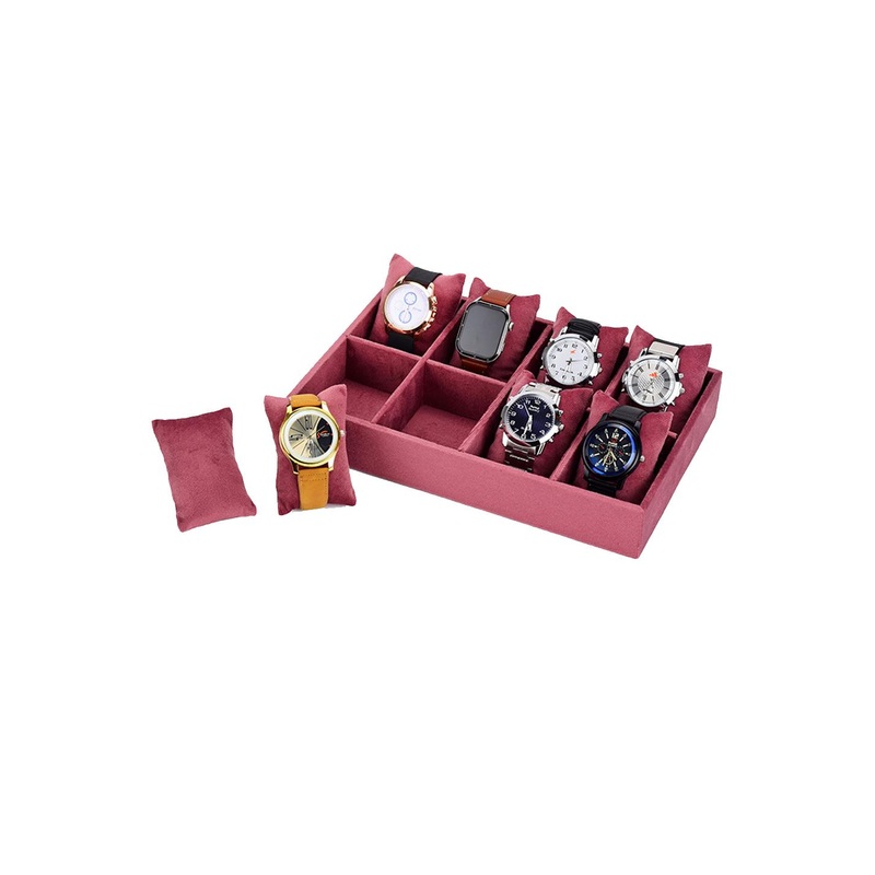 AZYEEA Pink 8-Slot Watches Organiser