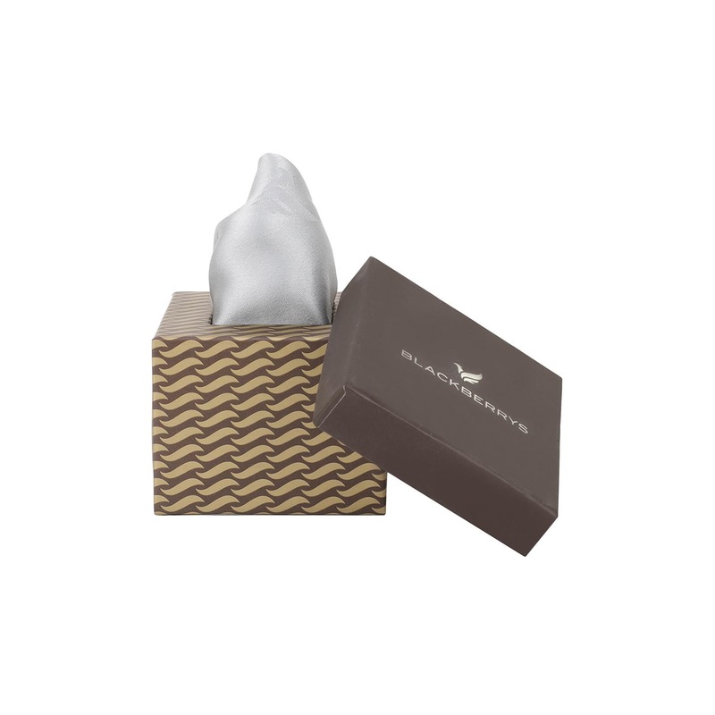 Blackberrys Men Black Printed Pocket Squares