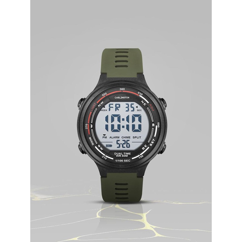 CARLINGTON Men Dial & Straps Digital Multi Function Watch Endurance 9120 Green