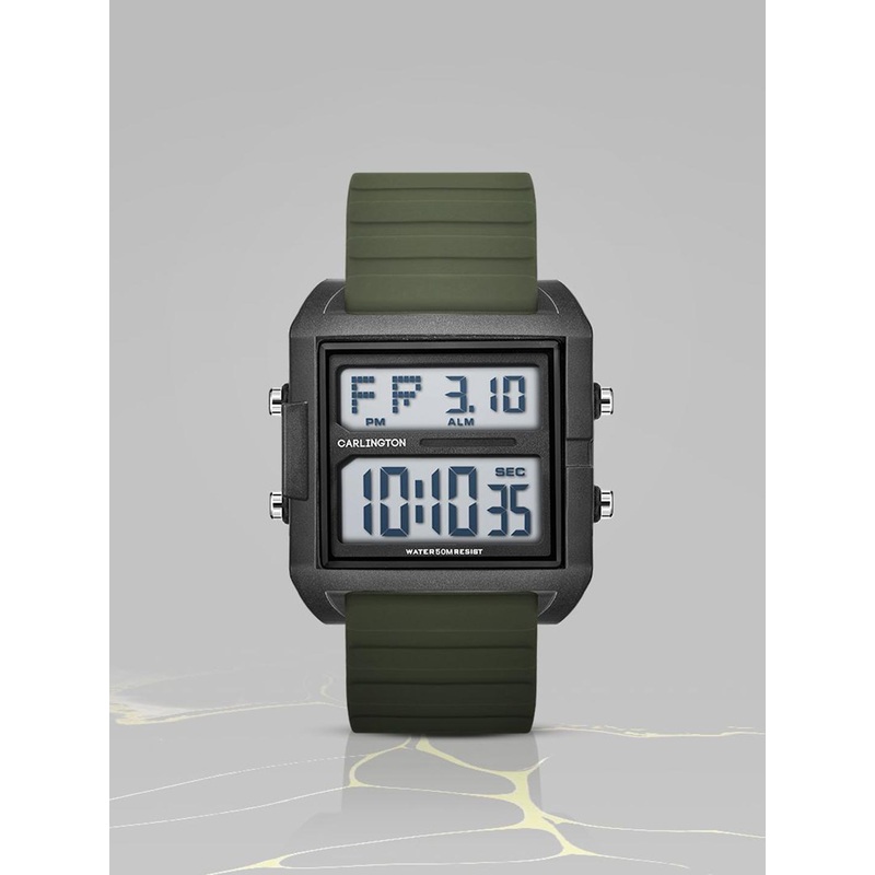 CARLINGTON Men Dial & Straps Digital Multi Function Watch Endurance 9136 Green