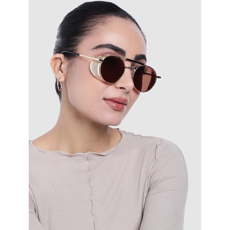 DressBerry Unisex Round Sunglasses with UV Protected Lens