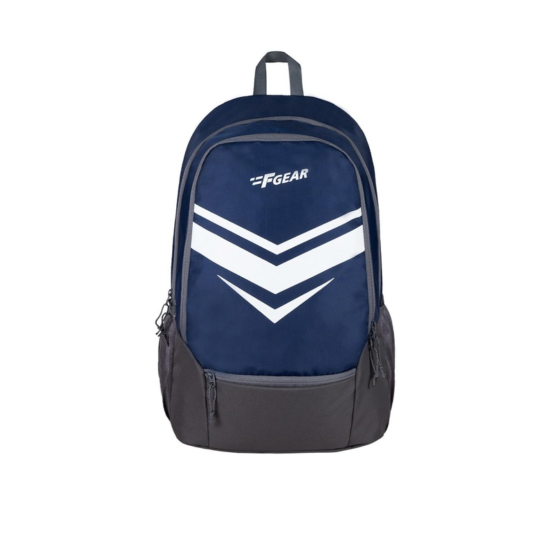 F Gear Unisex Striped Contrast Detail Backpack