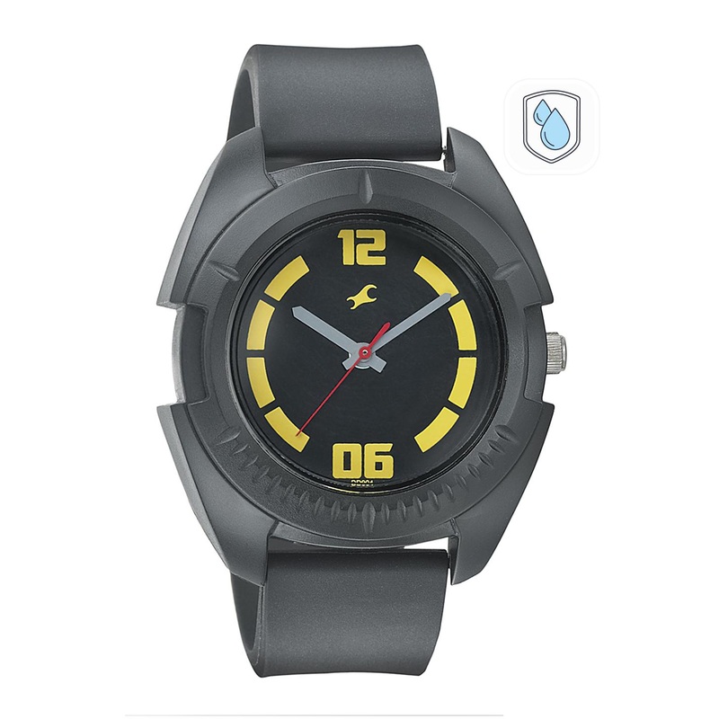 Fastrack Men Black Dial Watch 3116PP03
