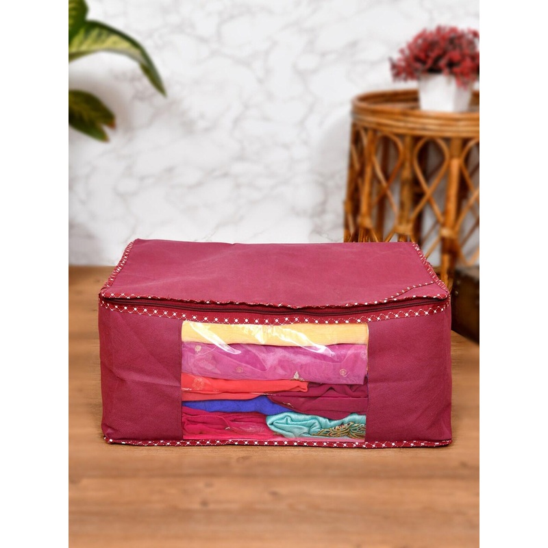 Home Fresh Set Of 3 Solid Saree Organisers