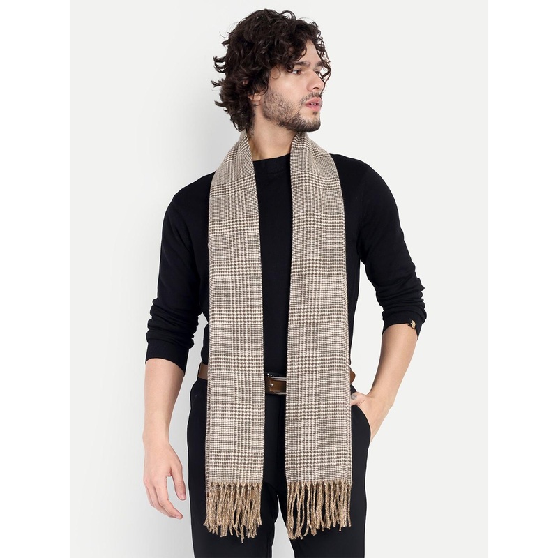 Knitkala Men Cashmere Reversible Checked Stole