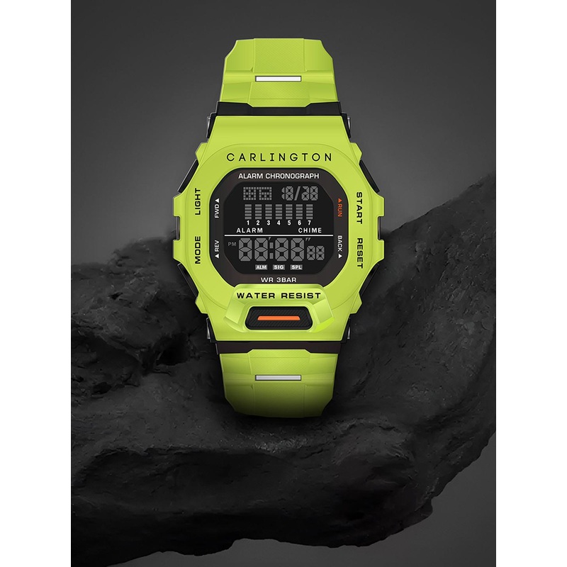 CARLINGTON Men Dial & Straps Digital Multi Function Watch Endurance 2106 Green