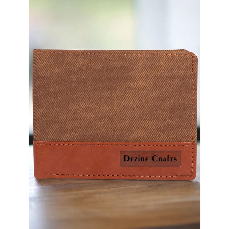 Dezire Crafts Men Colourblocked Leather Two Fold Wallet