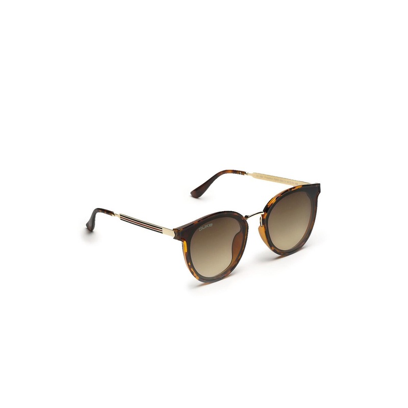 Duke Unisex Brown Lens Round Sunglasses with UV Protected Lens DUKE-008-C3