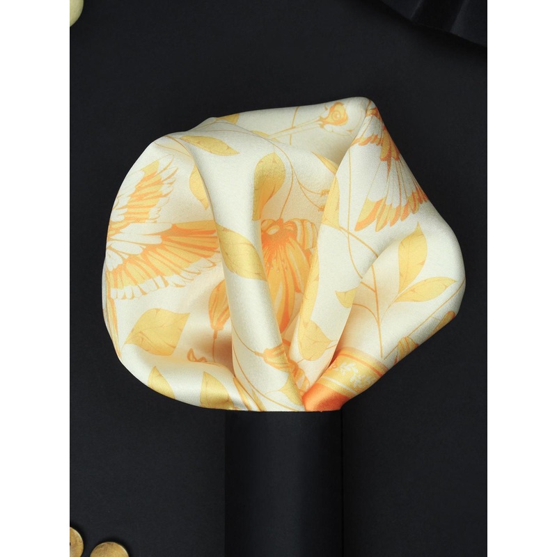 House of Pataudi Enchanted Garden Printed Pocket Squares