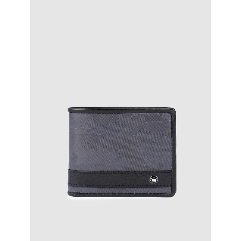 Louis Philippe Sport Men Camouflage Printed Leather Two Fold Wallet