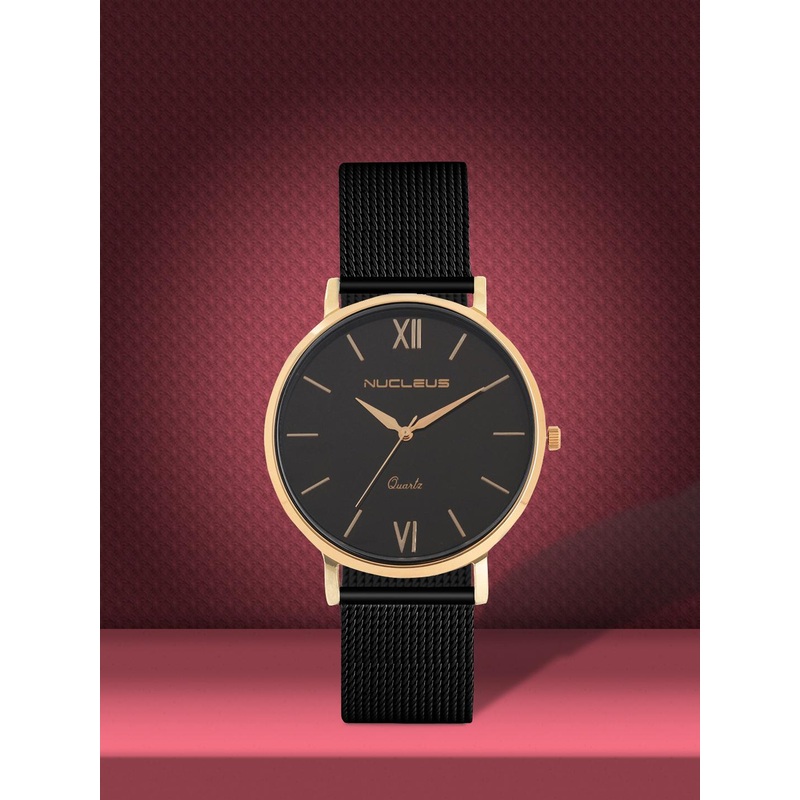 Nucleus Unisex Black Solid Analogue Watch NRGBKBKSS