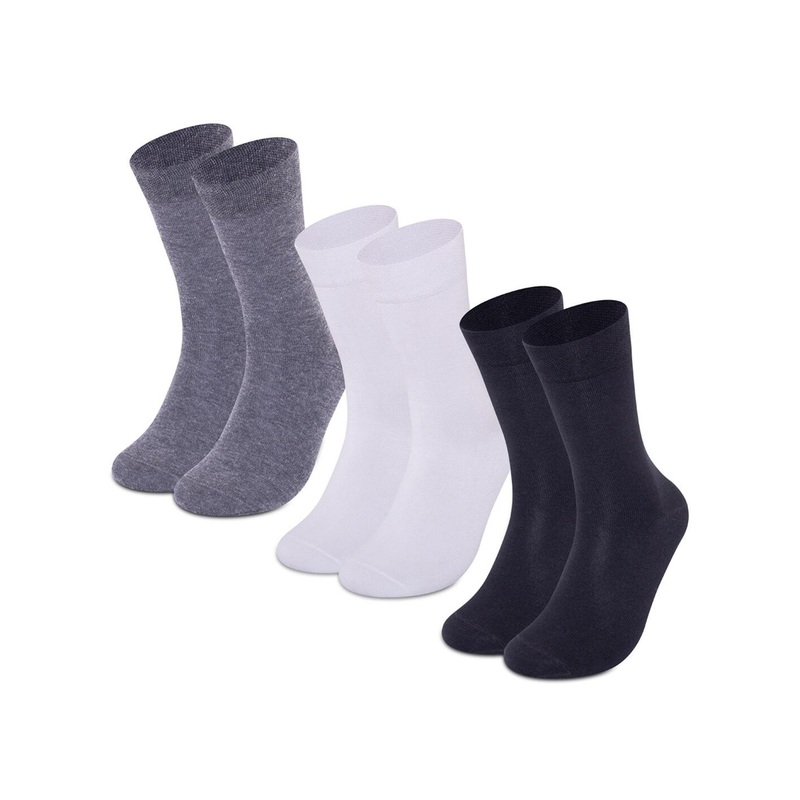 Supersox Men Pack Of 3 Calf-Length Cotton Socks
