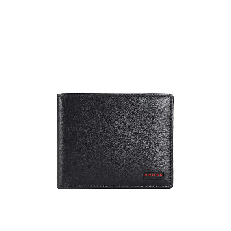 Cross Men Black & Red Solid Two Fold Wallet