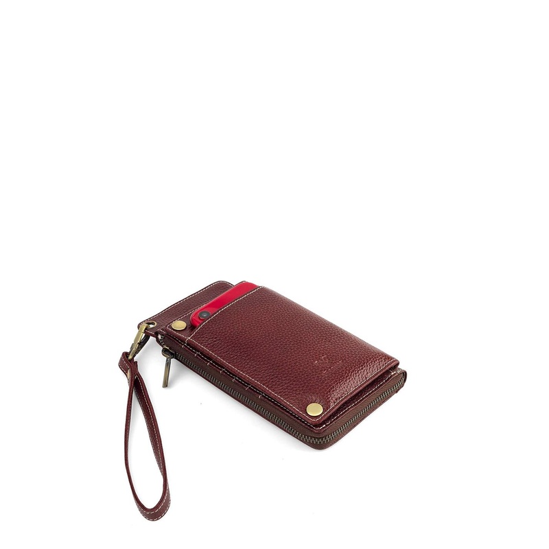 Goatter Leather Two Fold Wallet with Passport Holder