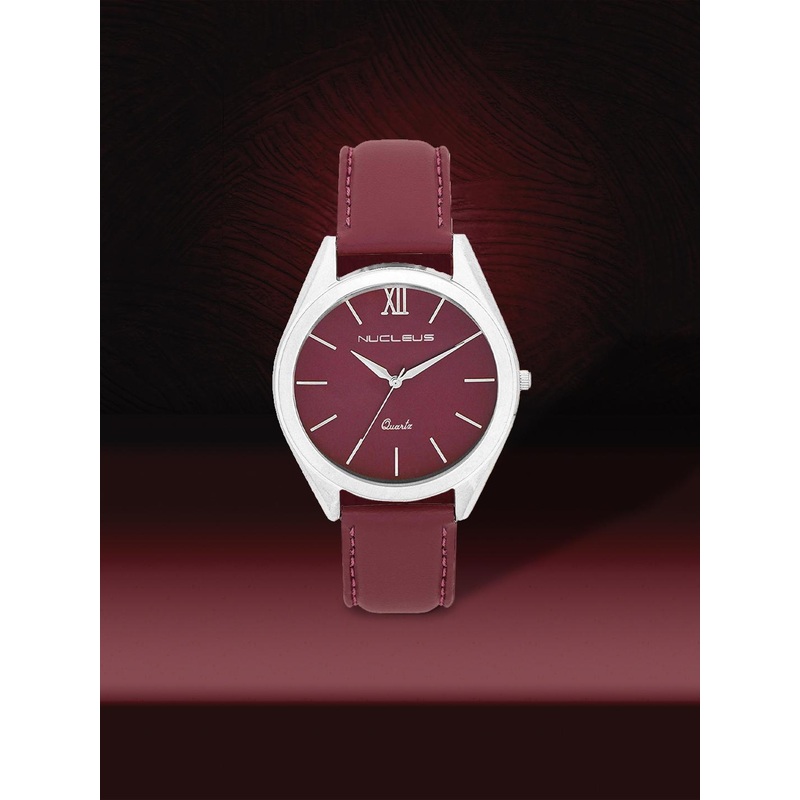 Nucleus Unisex Maroon Analogue Watch NMKSMM