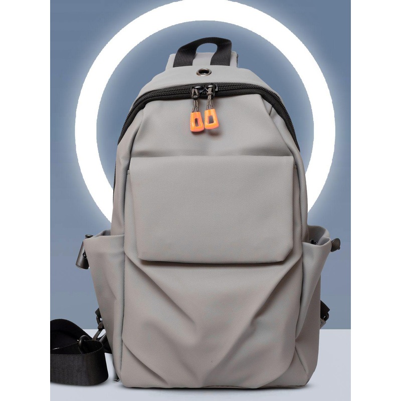 REDHORNS Unisex Textured Crossbody Chest Bag Backpack With Anti-Theft