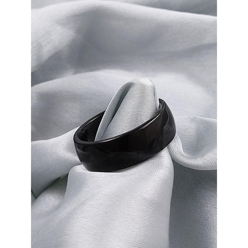 Saizen Men Stainless Steel Band Finger Ring