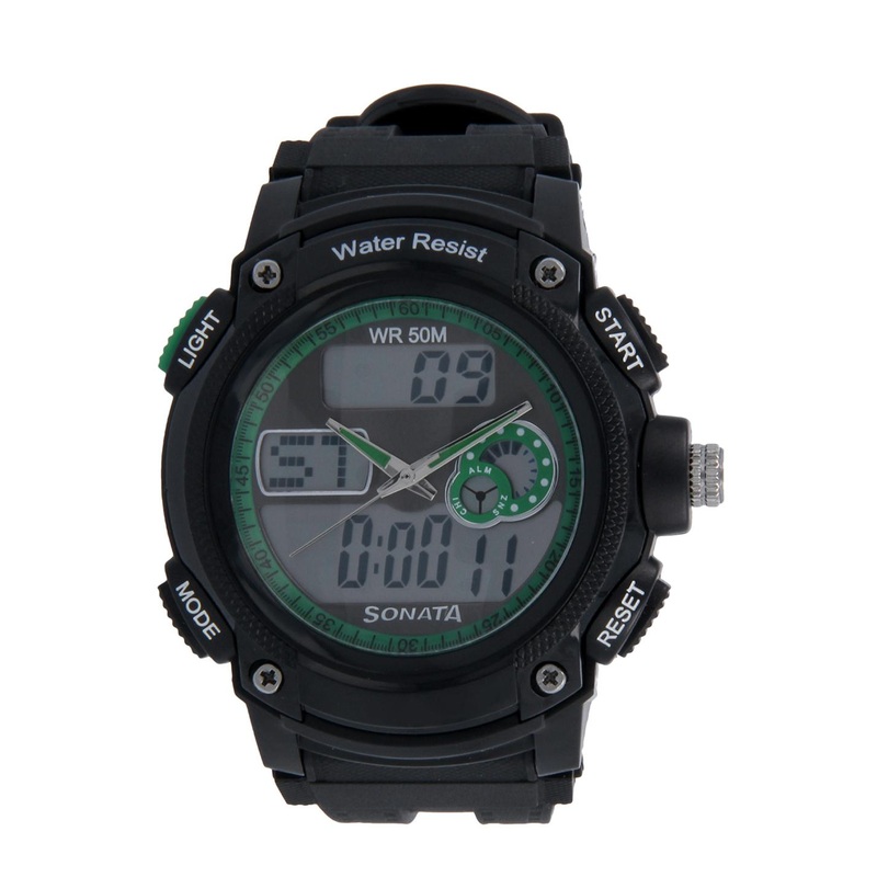 Sonata Men Black Digital Watch