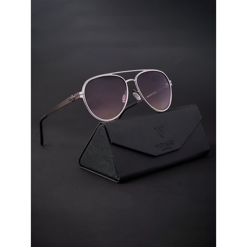 Voyage Unisex Aviator Sunglasses With Polarised and UV Protected Lens A2022MG4290Z