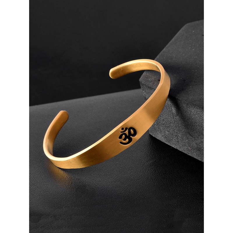 Voylla Men Signature Swarna Om Shakti Kada Bracelet