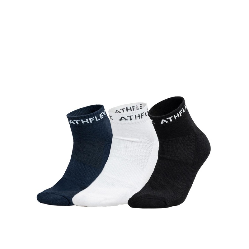Athflex Men Pack Of 3 Patterned Sports Socks