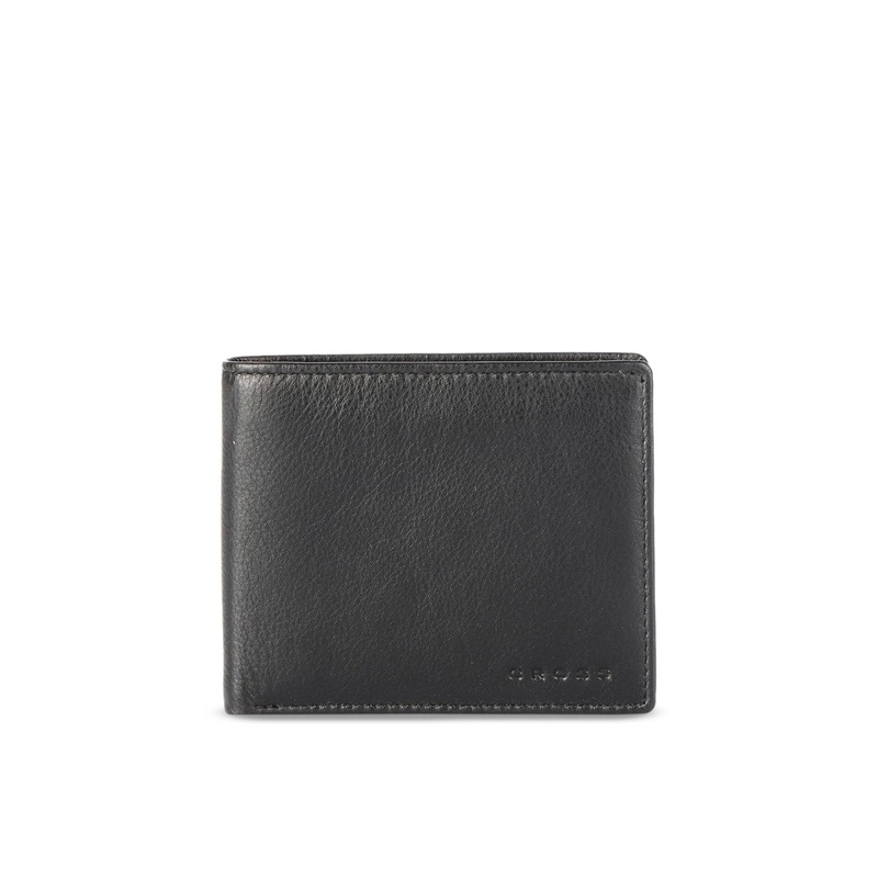 Cross Men Black Solid Two Fold Leather Wallet