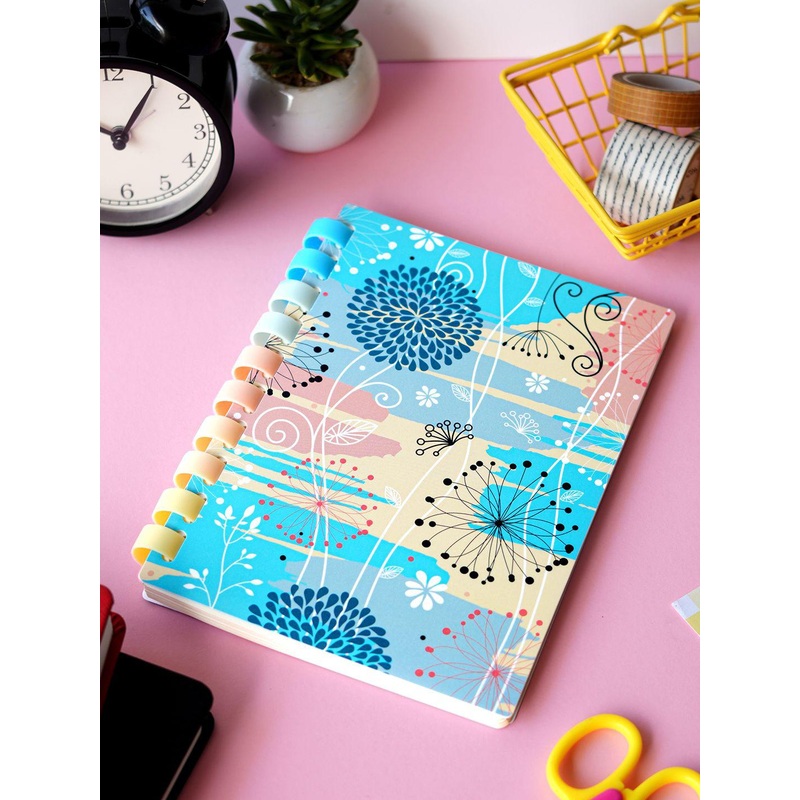 Doodle A5 Soft Wiro Notebook – Soft Blooms