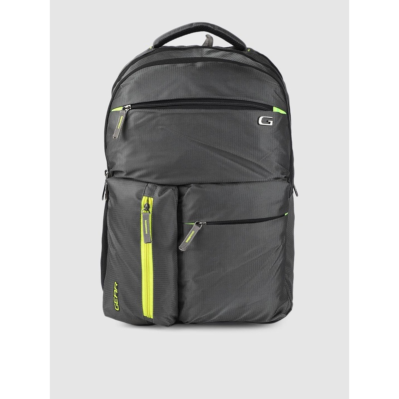 Gear Unisex Grey Solid LAPTOP Backpack