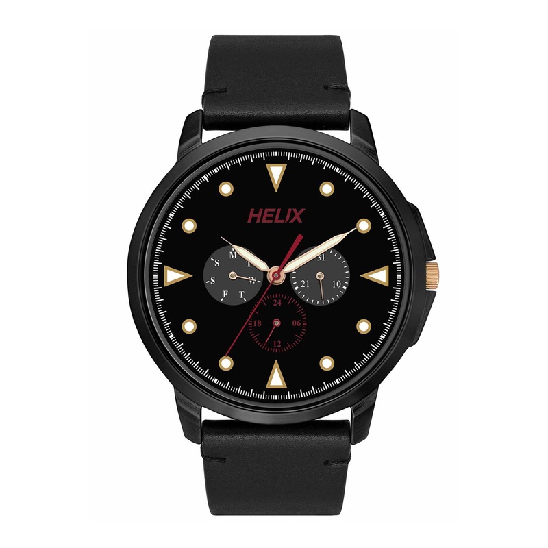 Helix By Timex Black Round Dial Analog Men’s Watch – TW027HG36