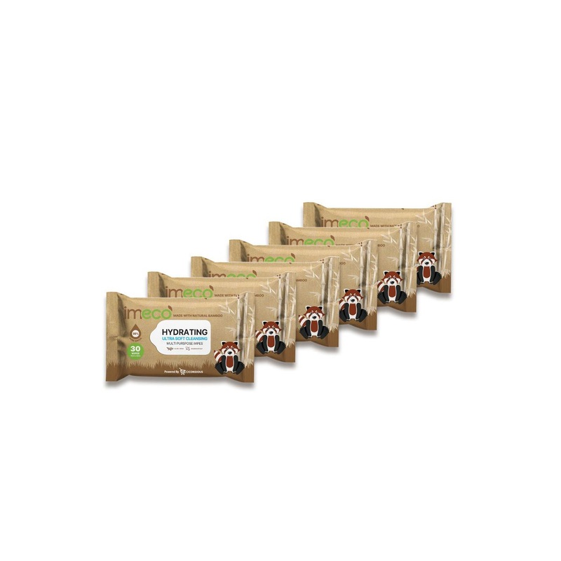 IMECO Set Of 6 Aloe Vera Face Wipes – 30 Pulls Each