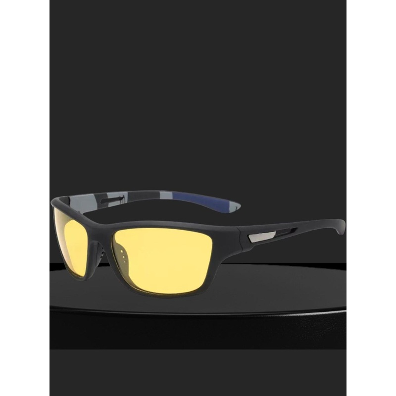 Mast & Harbour Unisex Square Sunglasses with Polarised and UV Protected Lens