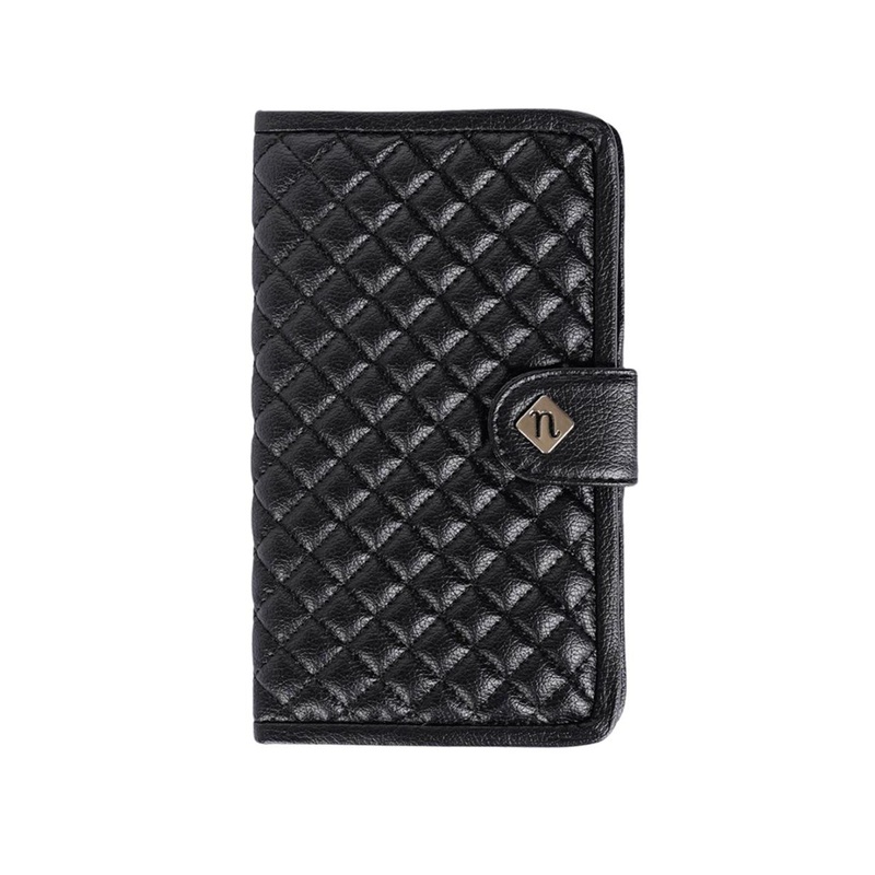 Nestasia Unisex Geometric Textured Quilted PU Passport Holder