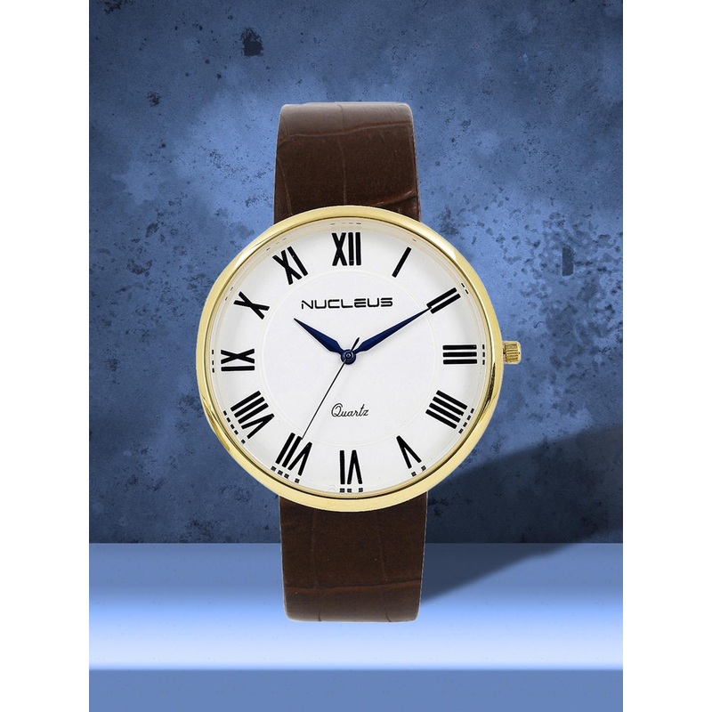 Nucleus Unisex White Leather Analogue Watch LPRGWBRi