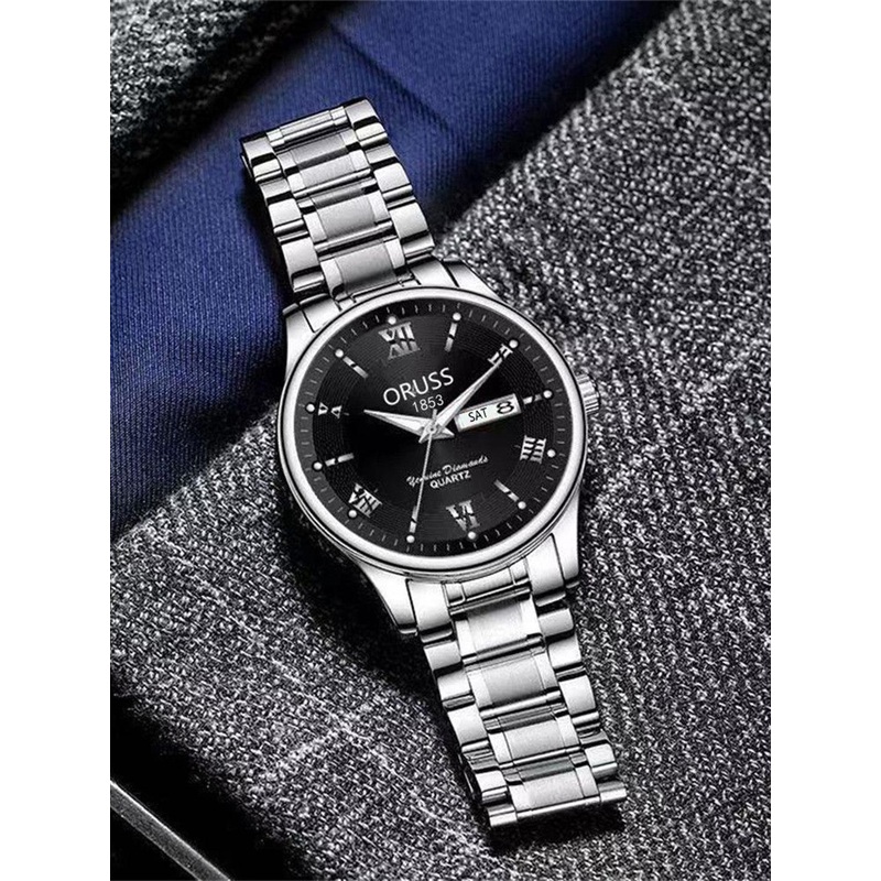ORUSS Men Dial & Stainless Steel Straps Analogue Watch IHGCBGEHHDIJ