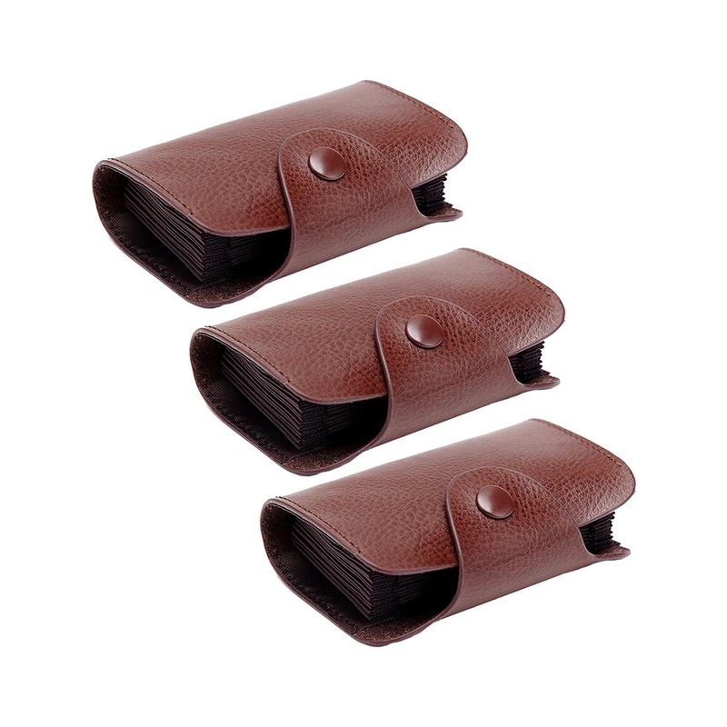 StealODeal Pack of 3 Leather Card Holder